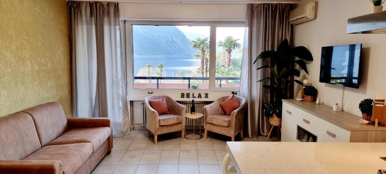 Relax-Lugano Lake Bissone Ngoại thất bức ảnh
