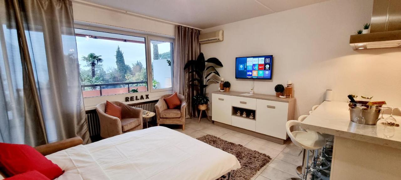 Relax-Lugano Lake Bissone Ngoại thất bức ảnh
